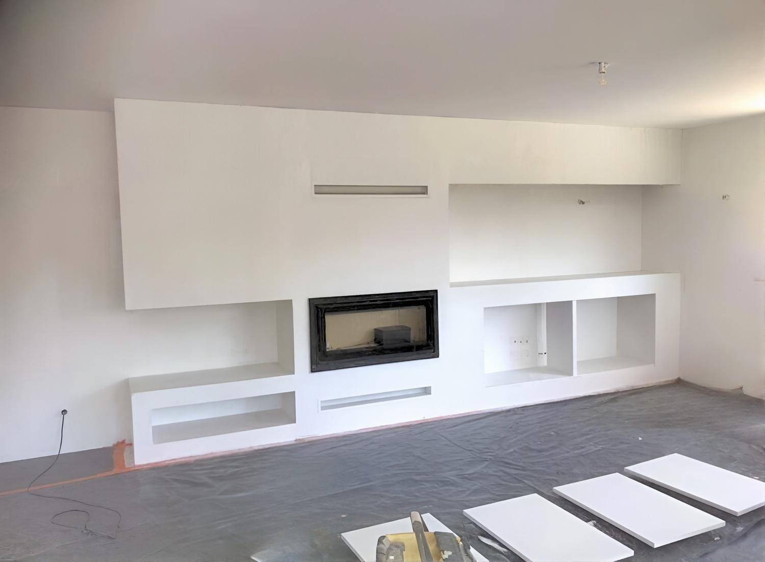 agencement sur mesure d'un salon dinan